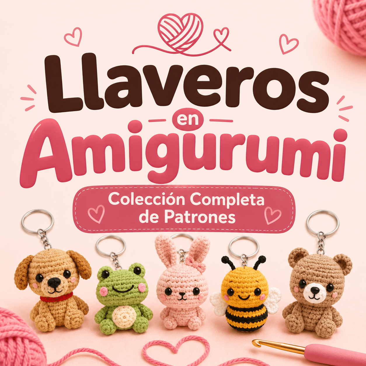 Llaveros en Amigurumi